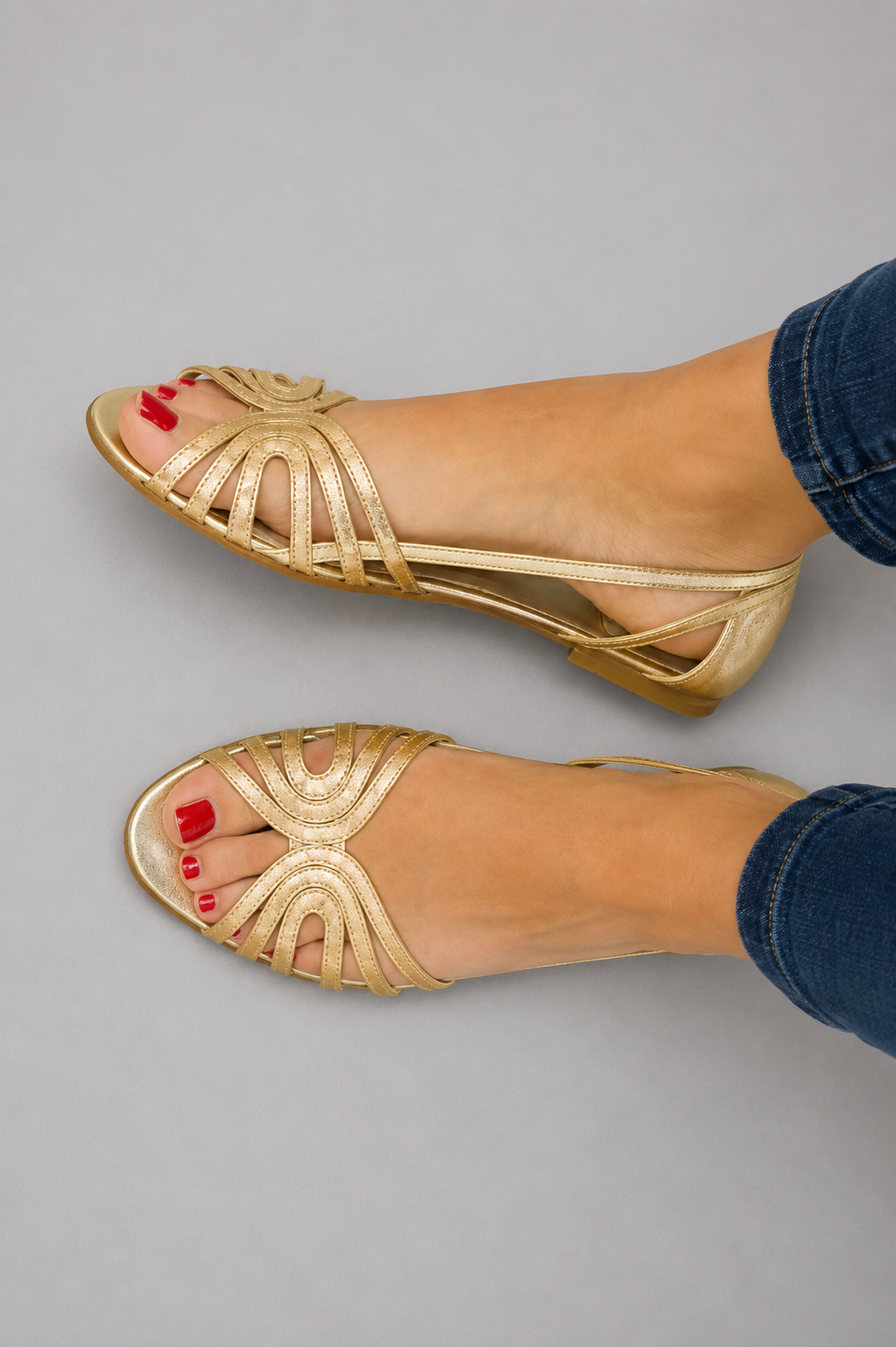 Eleonora | Gold Summer Light Sandals