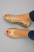 Eleonora | Gold Summer Light Sandals
