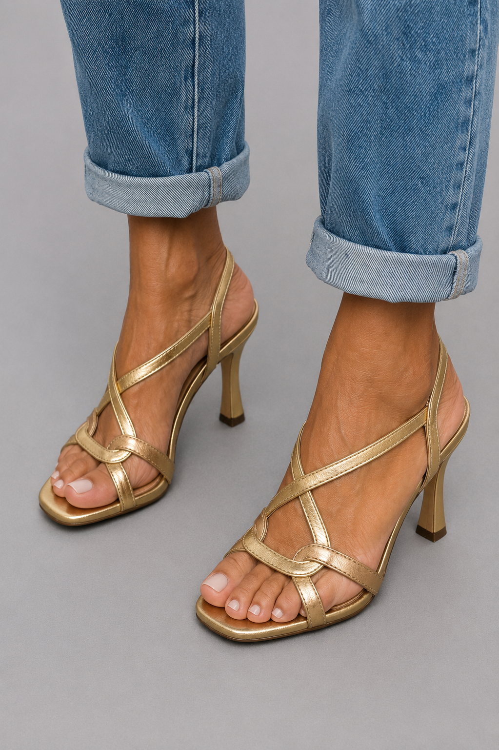 Soleil™ | Golden Sandals, Summer Charm