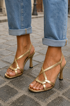 Elisabetta | Gold Summer Charm Sandals