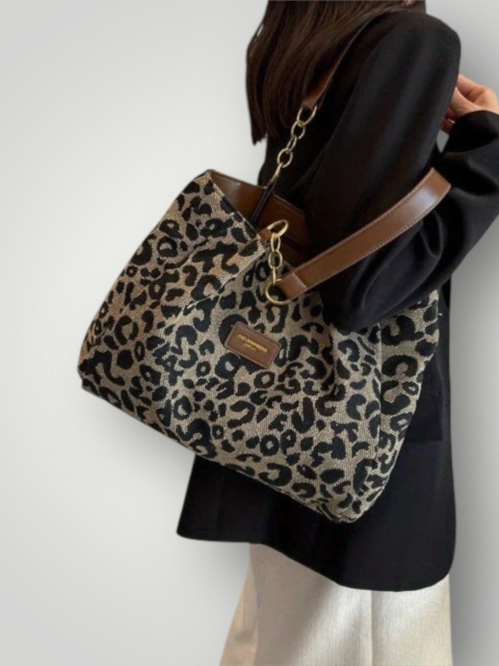 Ximena | Bolsa Tote Estampado de Leopardo
