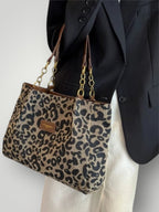 Ximena | Bolsa Tote Estampado de Leopardo