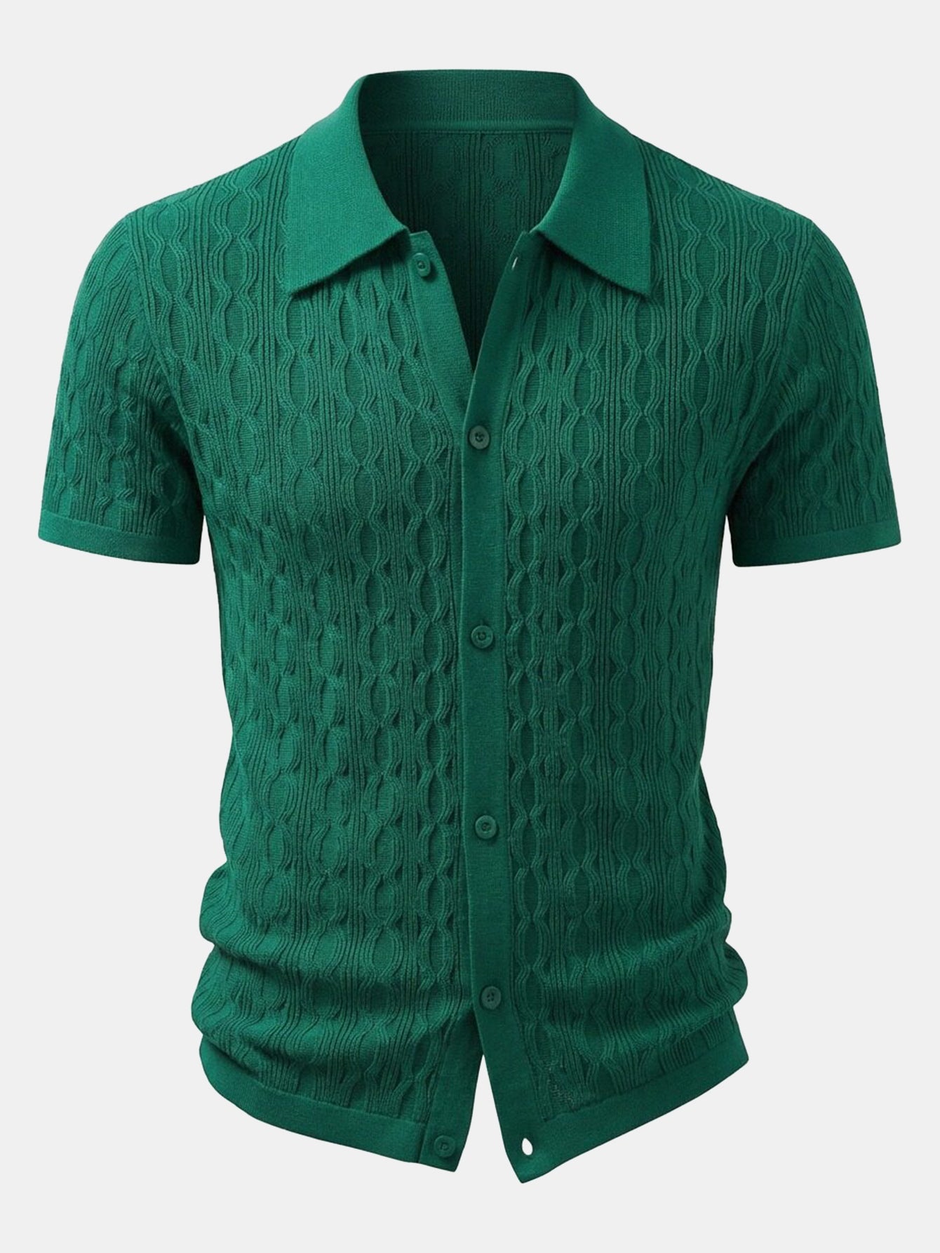 Conjunto Camisa Jacquard y Pantalón Slim Tapered