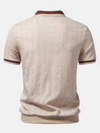 Conjunto Polo Knit con Cremallera y Pantalón Slim