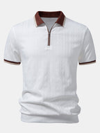 Conjunto Polo De Punto Con Cremallera Y Pantalón Slim