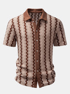 Conjunto Camisa Cuadros Jacquard y Pantalón Recto Lino