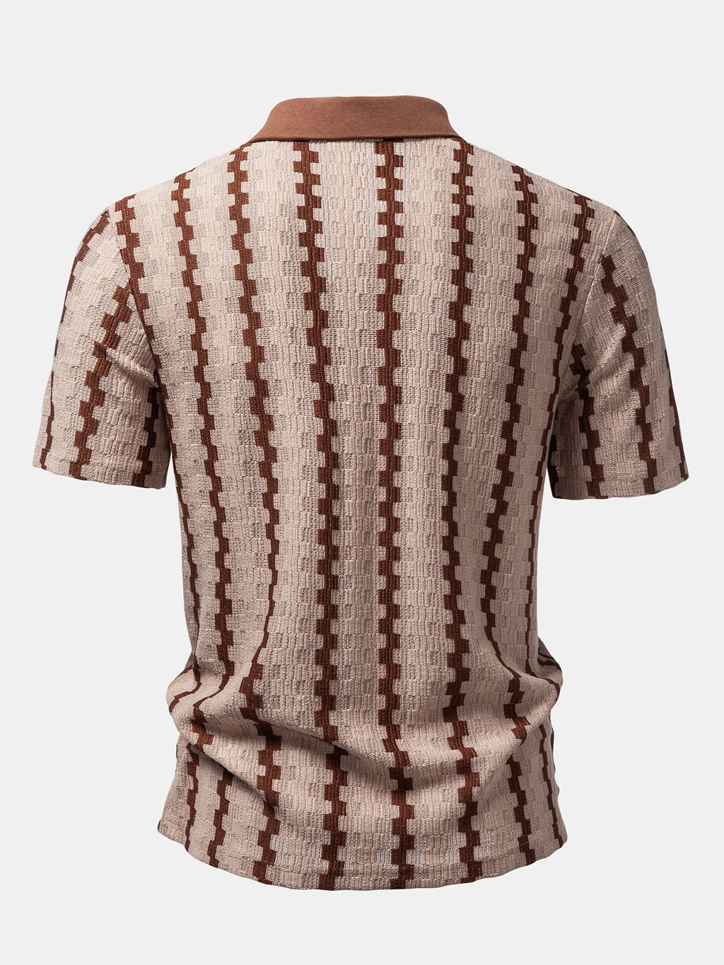 Conjunto Camisa Cuadros Jacquard y Pantalón Recto Lino