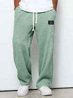 Pantalones Amplios Lorenzo Con Textura Panal Elegante