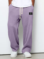 Pantalones Amplios Lorenzo Con Textura Panal Elegante