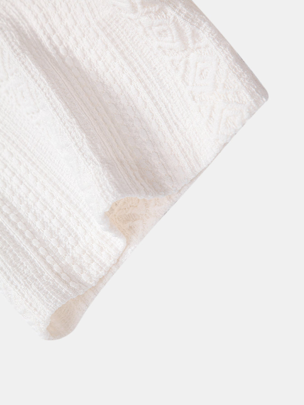 Conjunto Camisa Jacquard Geométrica y Pantalón Recto