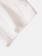 Conjunto Camisa Jacquard Geométrica y Pantalón de Lino