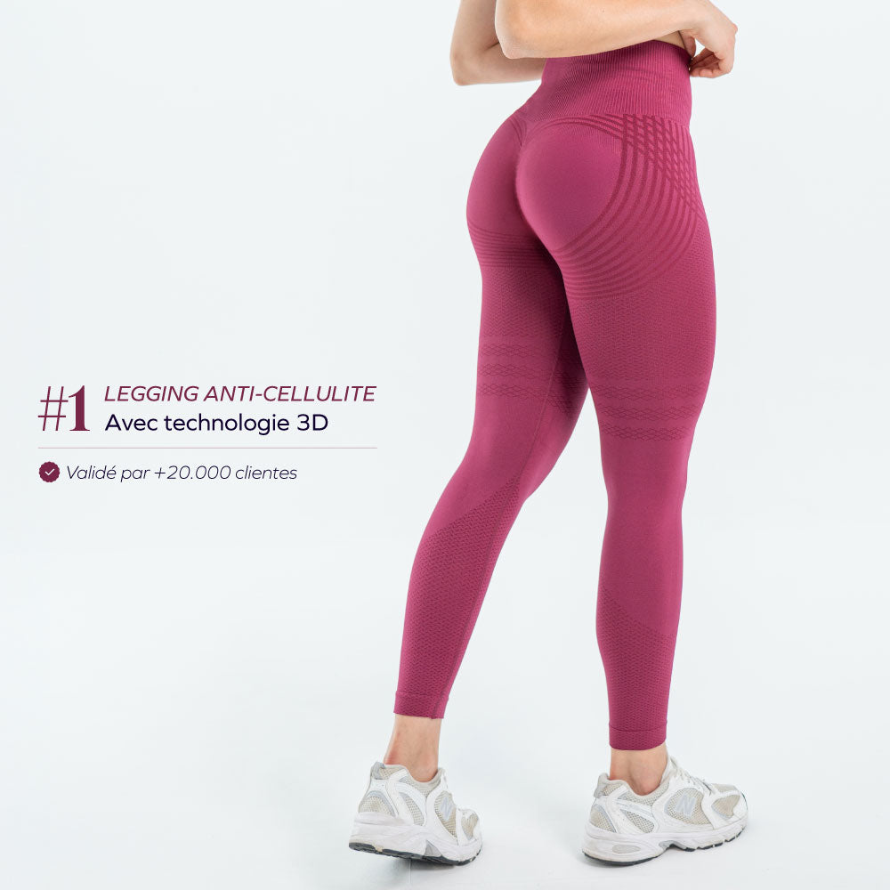 Anti-Cellulite 3D Leggings mit leichter Kompression