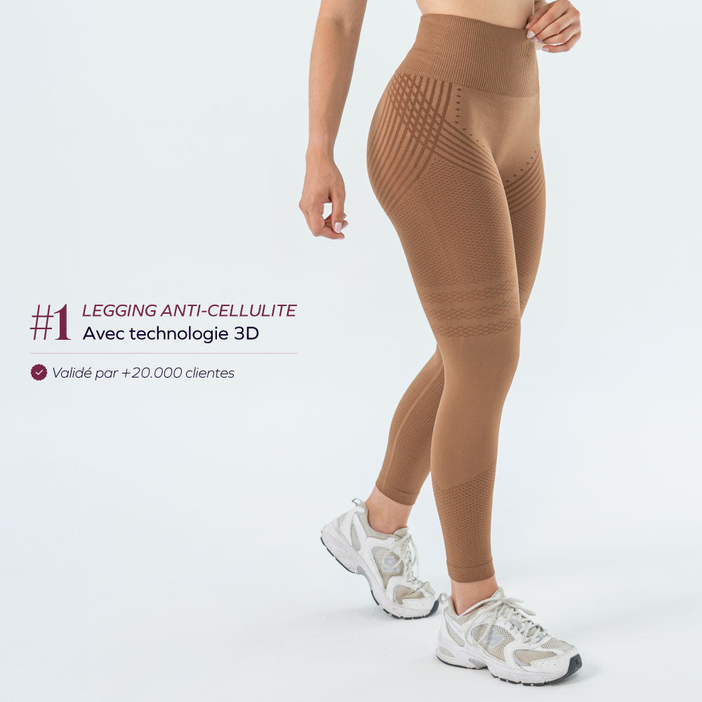 Legging 3D Drenante Anticelulitis de Compresión Suave