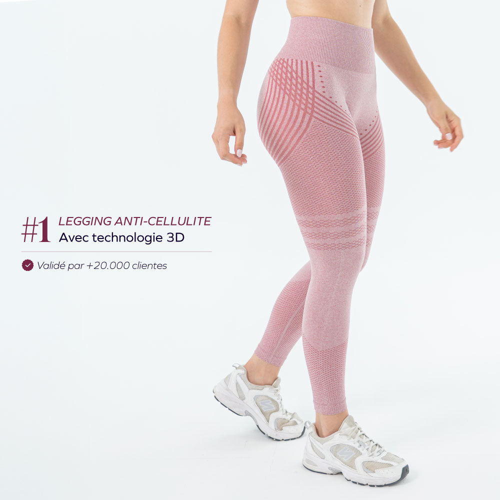 Anti-Cellulite 3D Leggings mit leichter Kompression