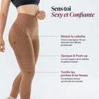 3D-Cellulite-Drainage-Leggings Braun