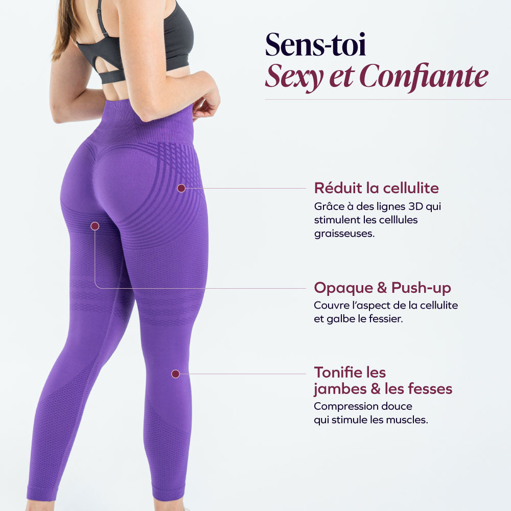 3D-Anti-Cellulite-Leggings mit leichter Kompression