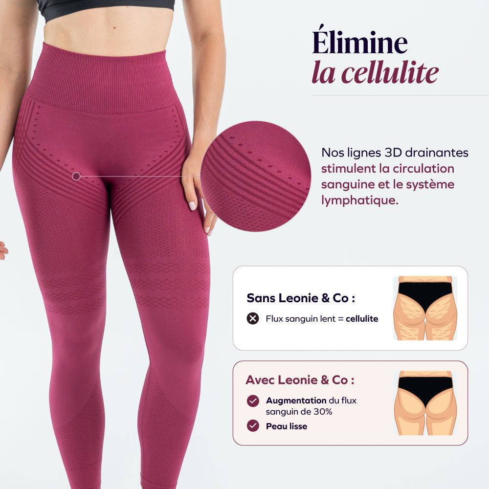 Legging 3D | Bordeaux