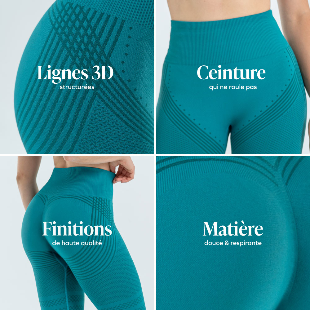 Drenierende 3D Anti-Cellulite Leggings mit leichter Kompression