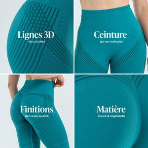 Drenierende 3D Anti-Cellulite Leggings mit leichter Kompression