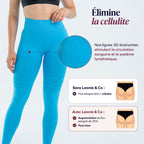 3D-Anti-Cellulite-Drainage-Leggings mit leichter Kompression