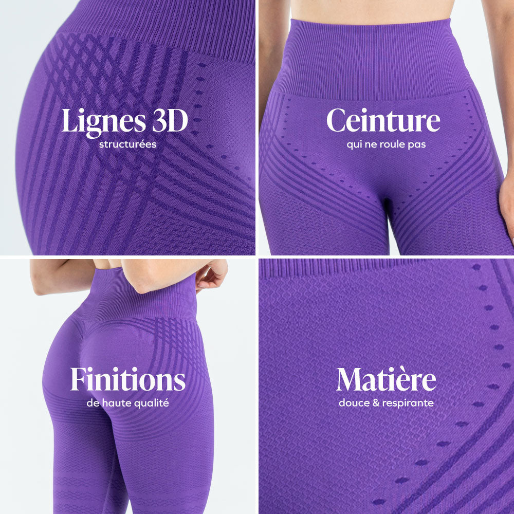 3D-Anti-Cellulite-Leggings mit leichter Kompression