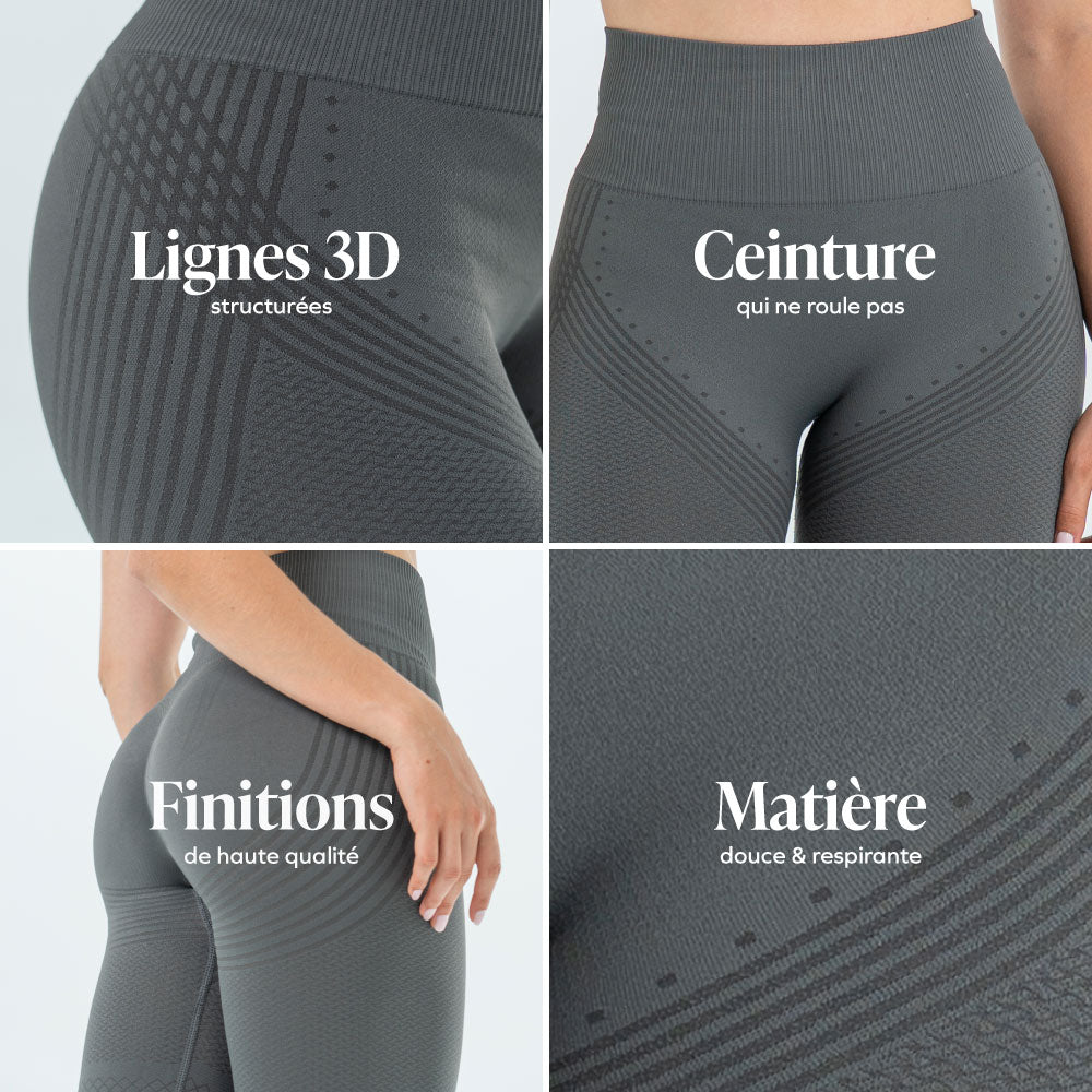 Anti-Cellulite 3D Leggings mit leichter Kompression
