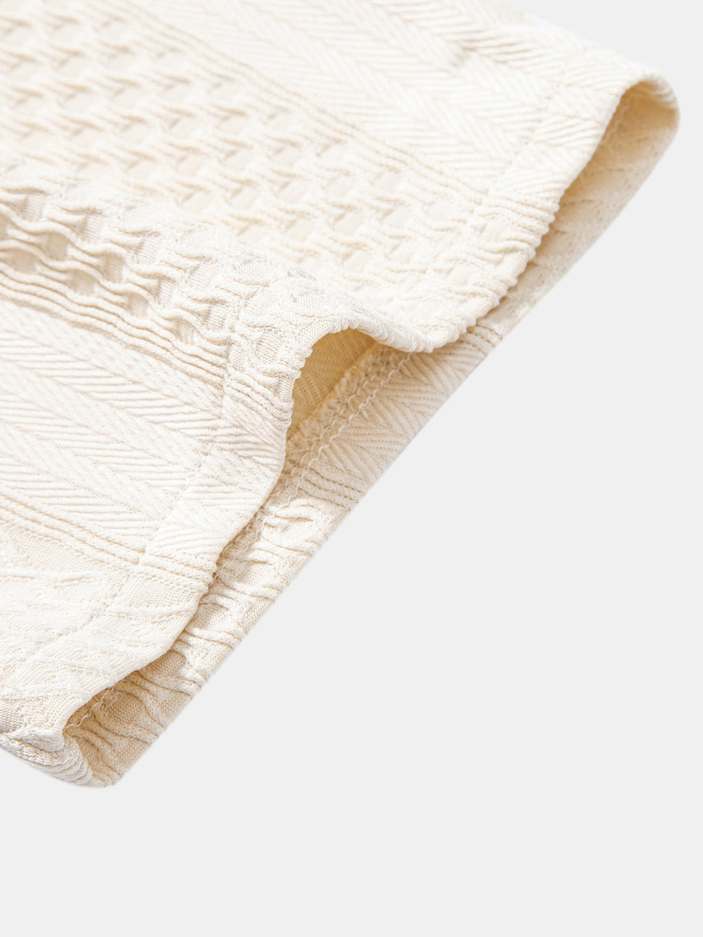 Conjunto Camisa Jacquard Geométrica y Pantalón Recto