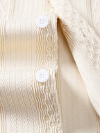 Conjunto Camisa Jacquard Geométrica y Pantalón Recto