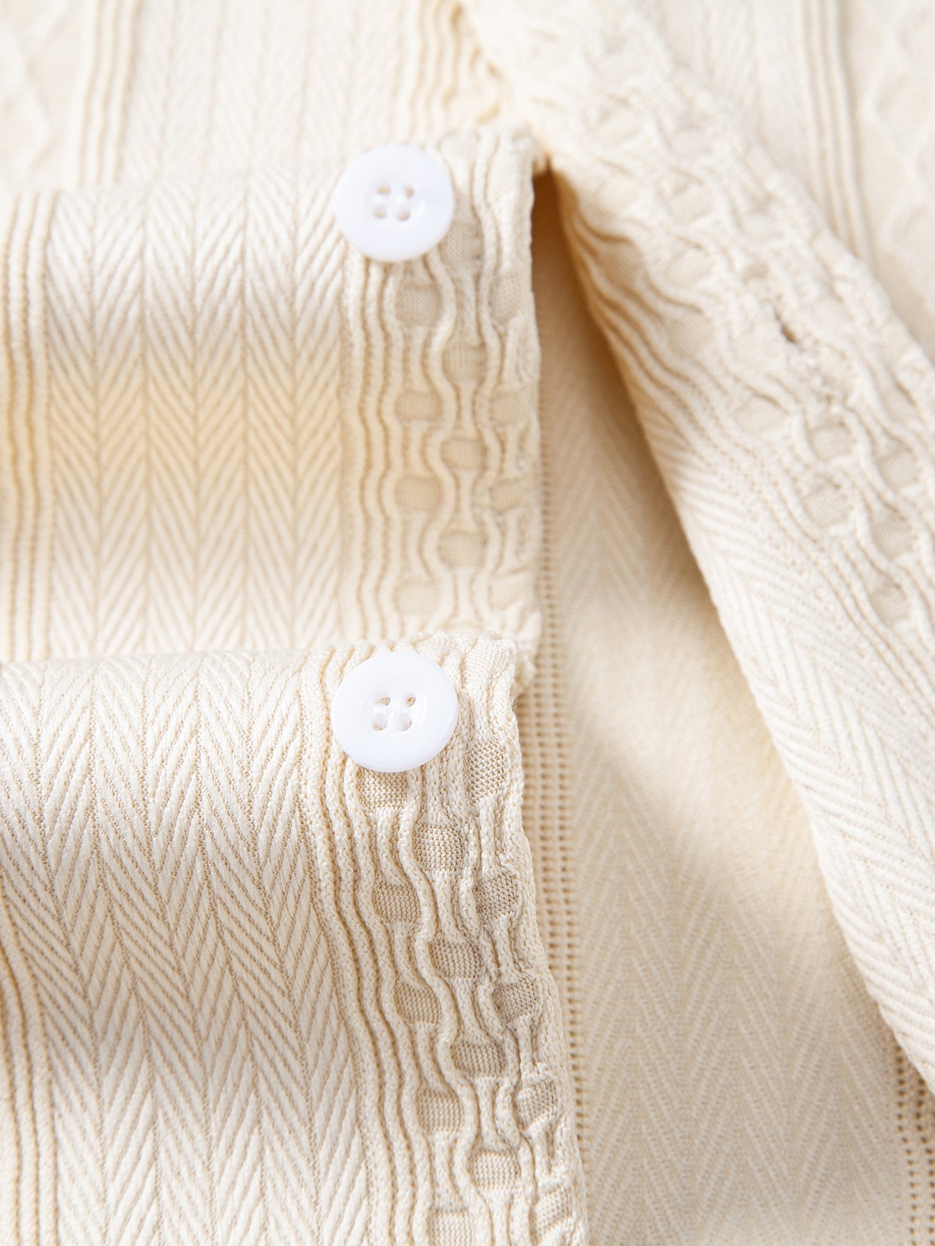 Conjunto Camisa Jacquard Geométrica y Pantalón Recto