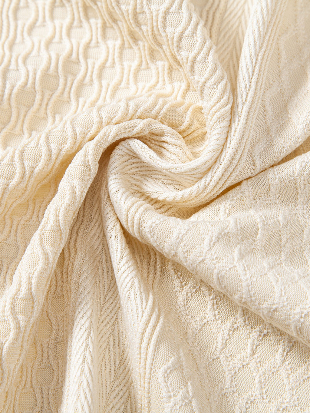 Conjunto Camisa Jacquard Geométrica y Pantalón Recto