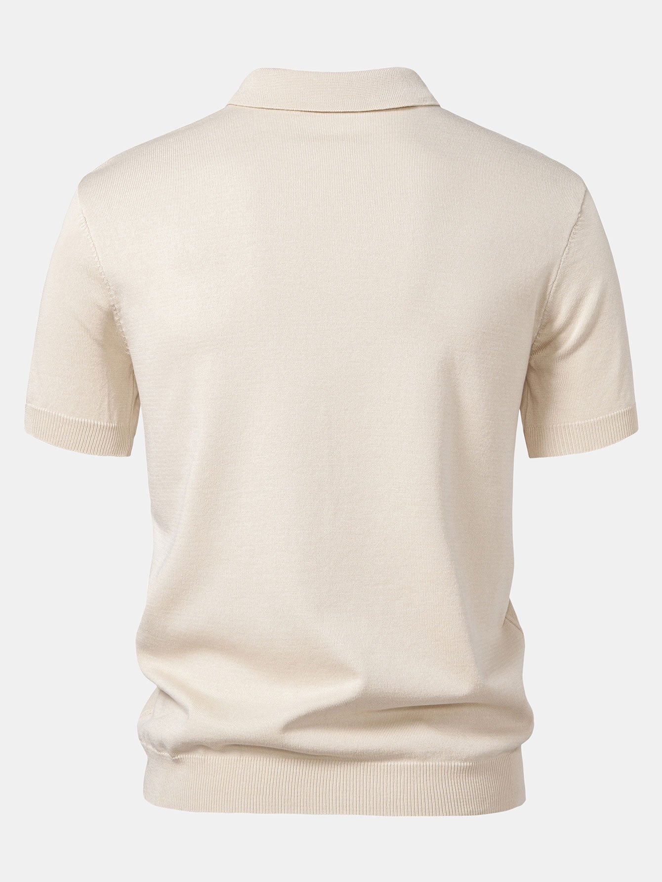 Conjunto Polo Punto Jacquard a Rayas y Pantalón Recto