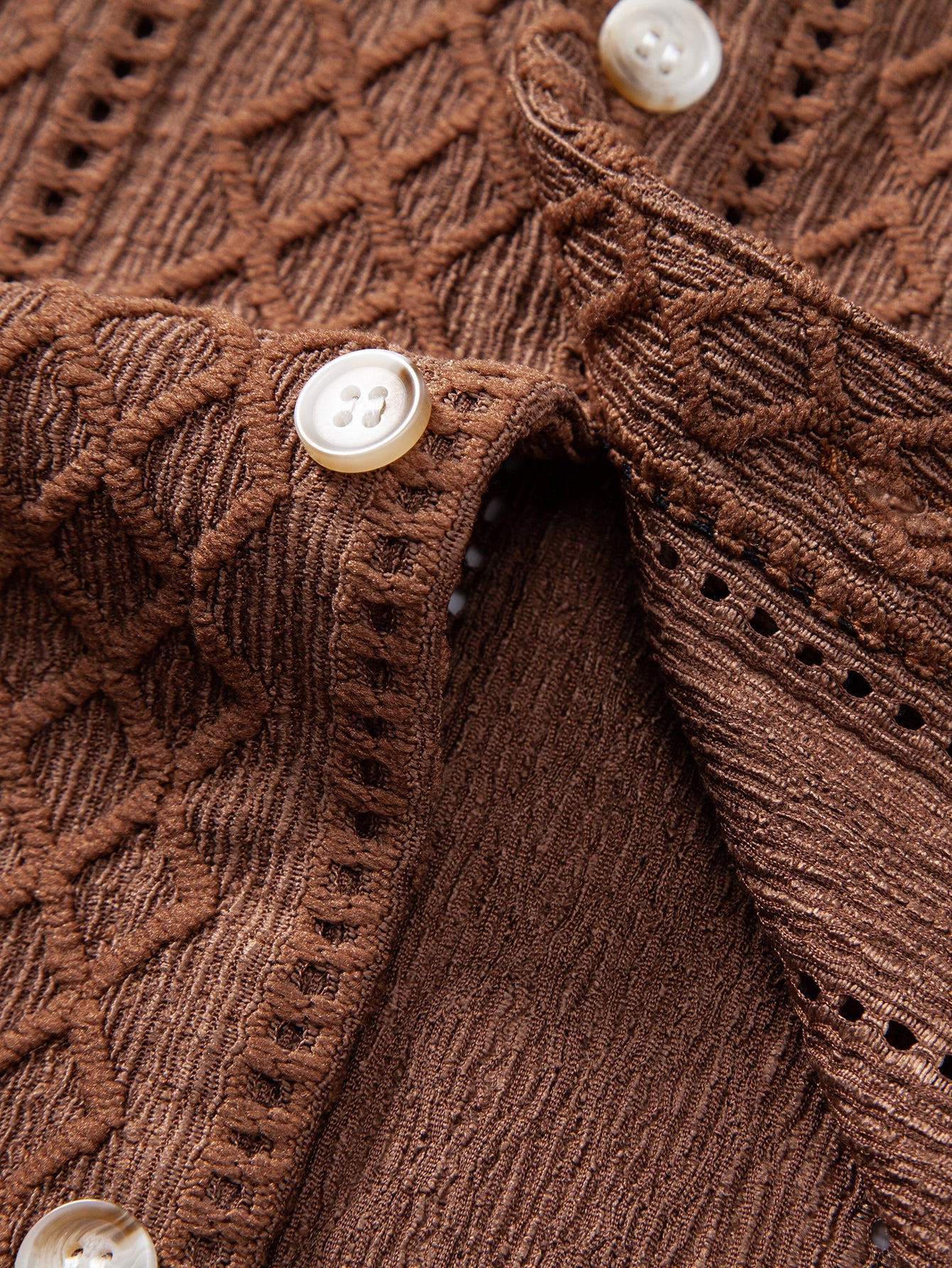 Conjunto Camisa Jacquard Geométrica y Pantalón de Lino