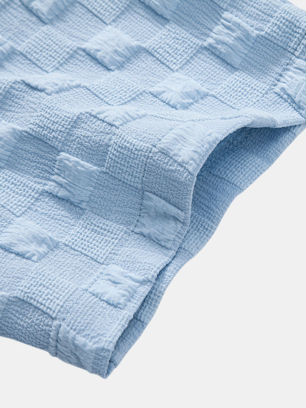 Conjunto Camisa y Pantalón Corto Cuadros Jacquard