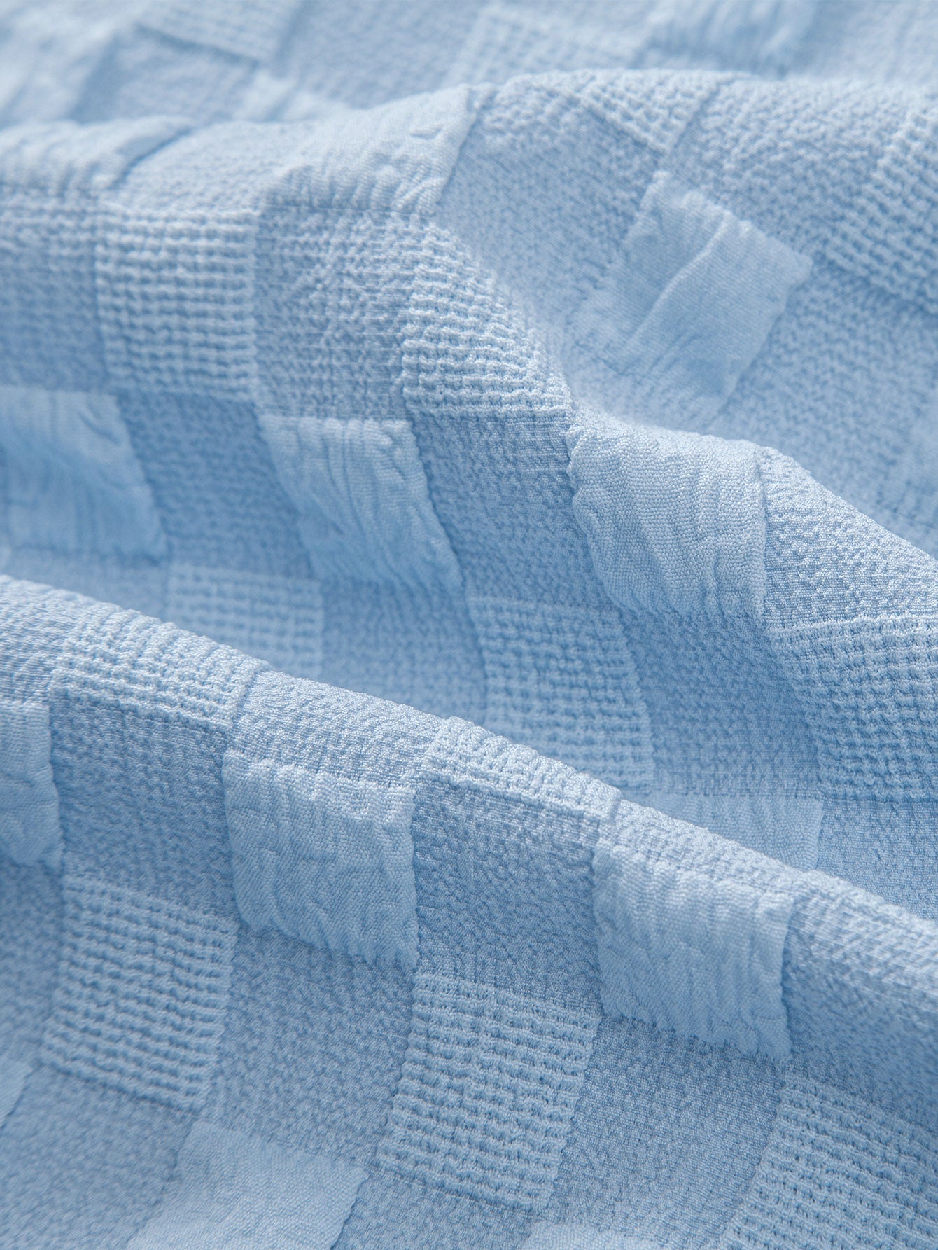 Conjunto Camisa y Pantalón Corto Cuadros Jacquard