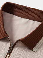 Conjunto Polo De Punto Con Cremallera Y Pantalón Slim