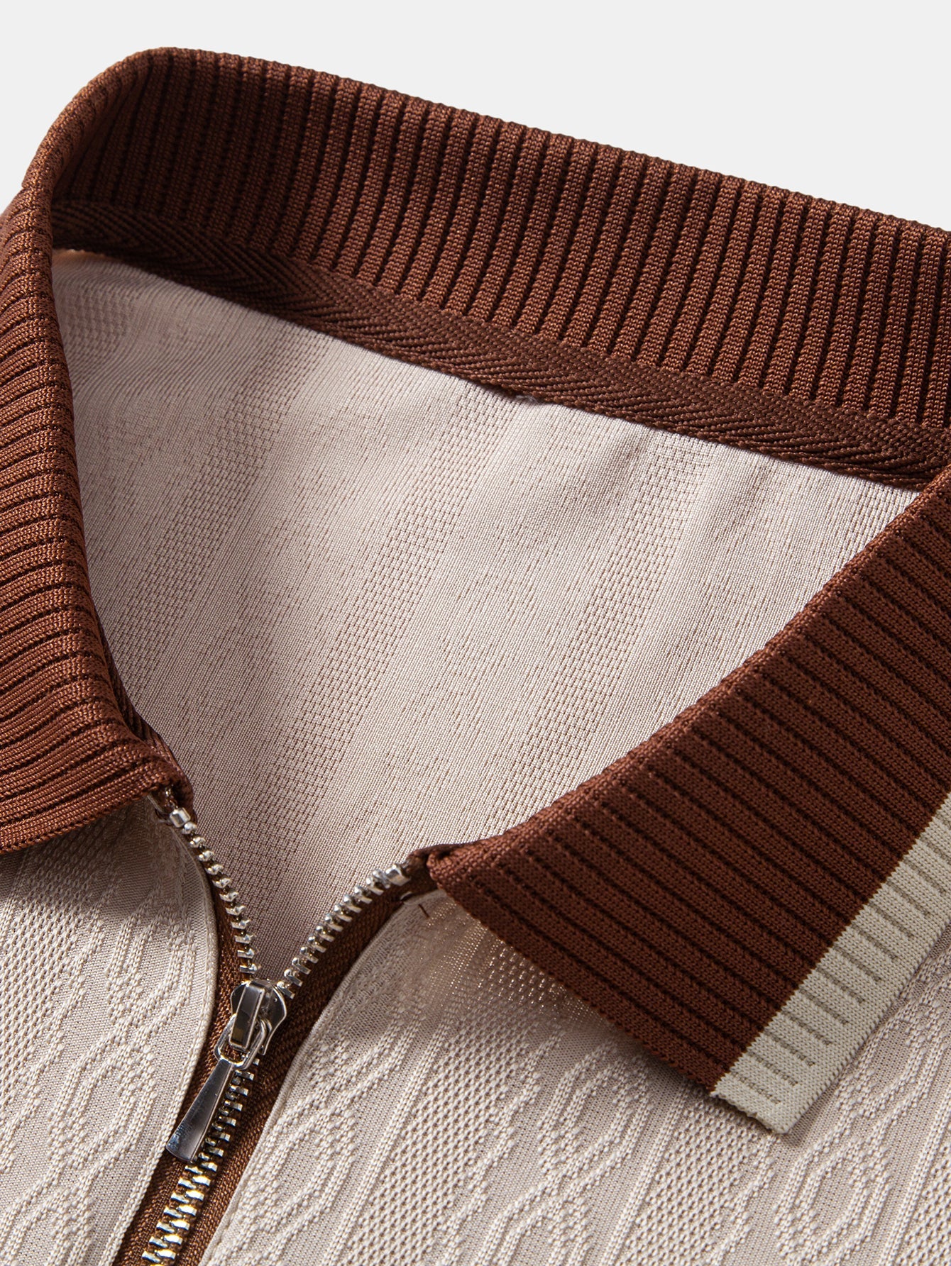 Conjunto Polo De Punto Con Cremallera Y Pantalón Slim