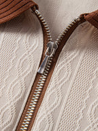 Conjunto Polo Knit con Cremallera y Pantalón Slim