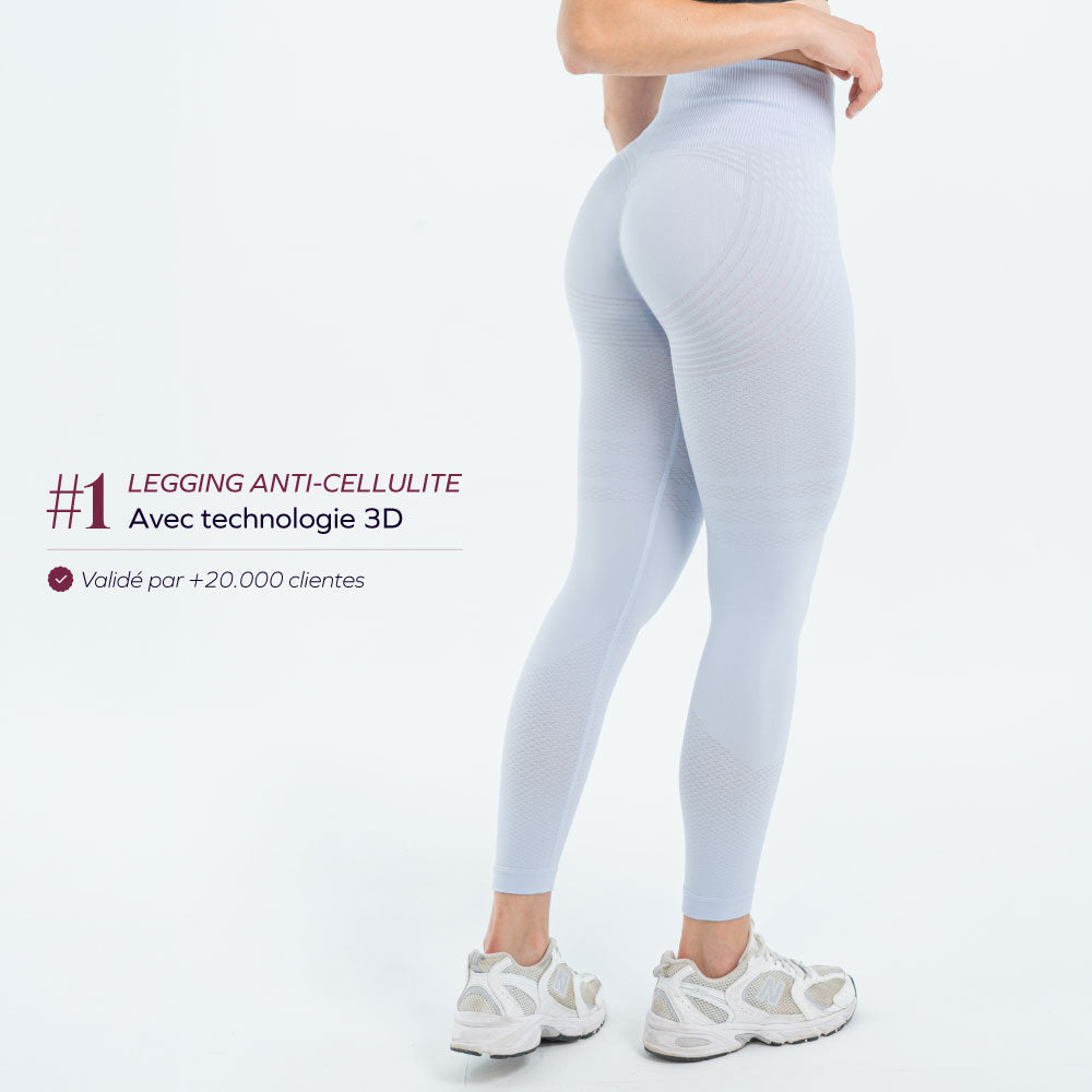 3D-Leggings mit leichter Kompression, drainierend und Anti-Cellulite