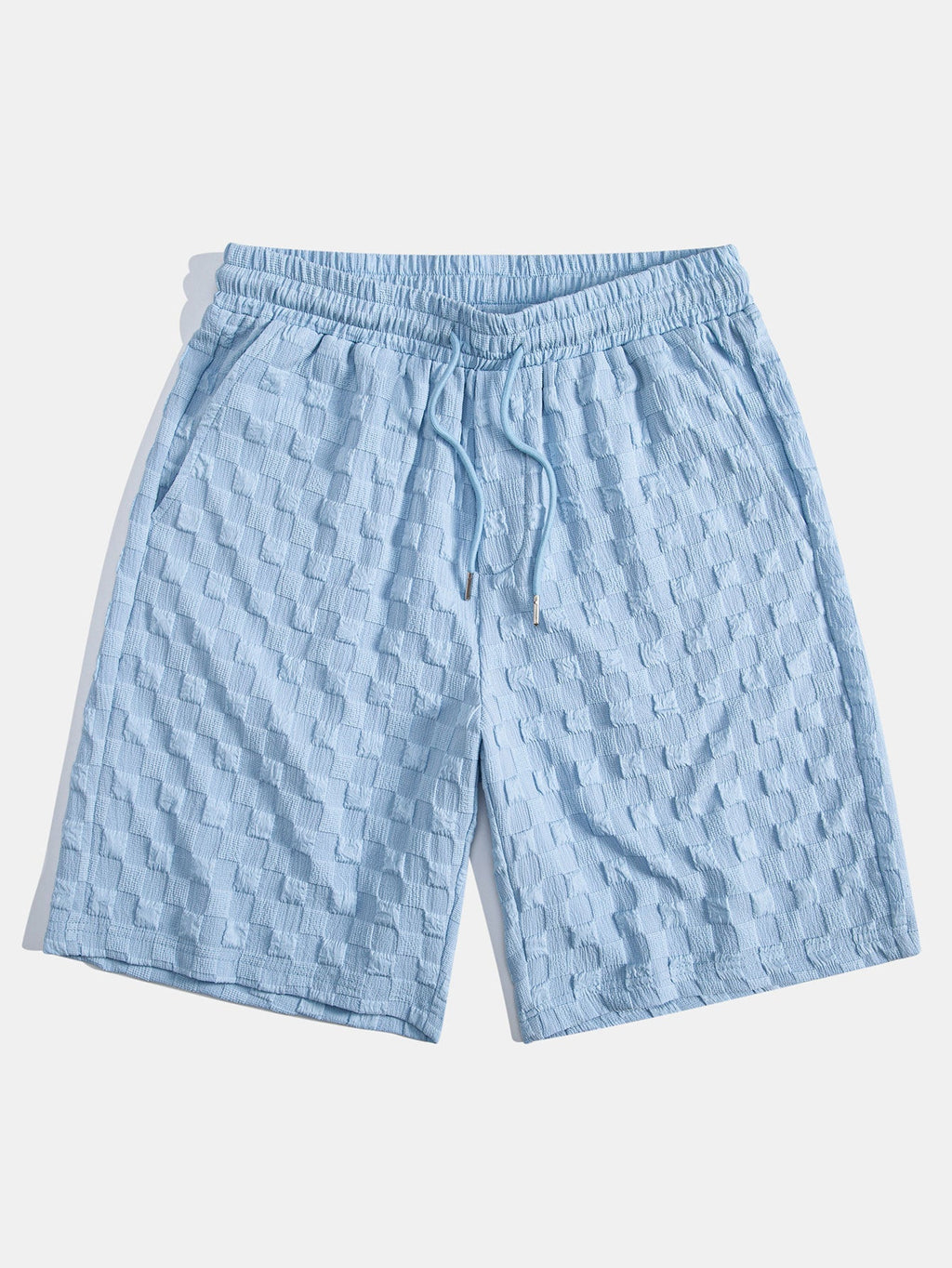 Conjunto Camisa y Pantalón Corto Cuadros Jacquard