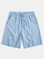 Conjunto Camisa y Pantalón Corto Cuadros Jacquard