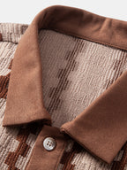 Conjunto Camisa Cuadros Jacquard y Pantalón Recto Lino