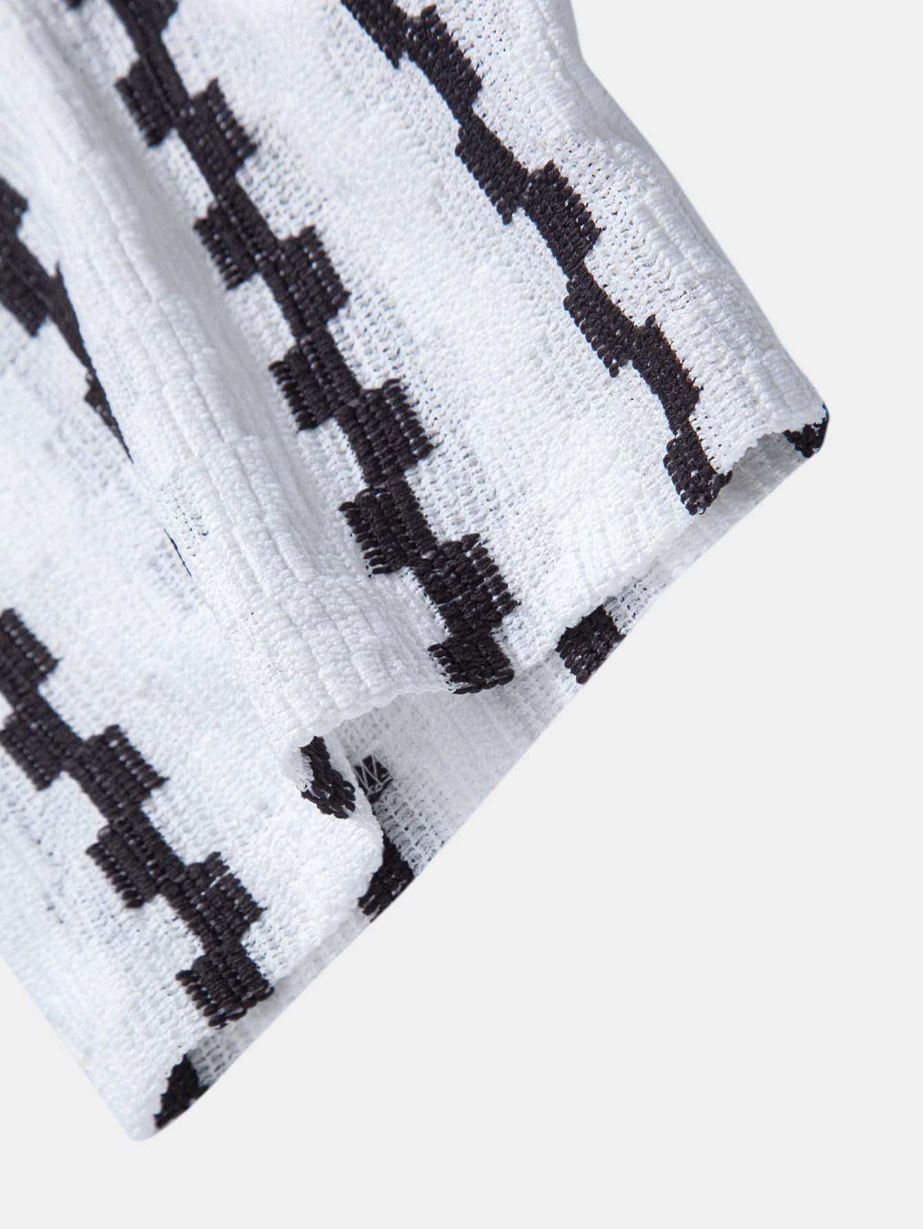 Conjunto Camisa Cuadros Jacquard y Pantalón Recto Lino