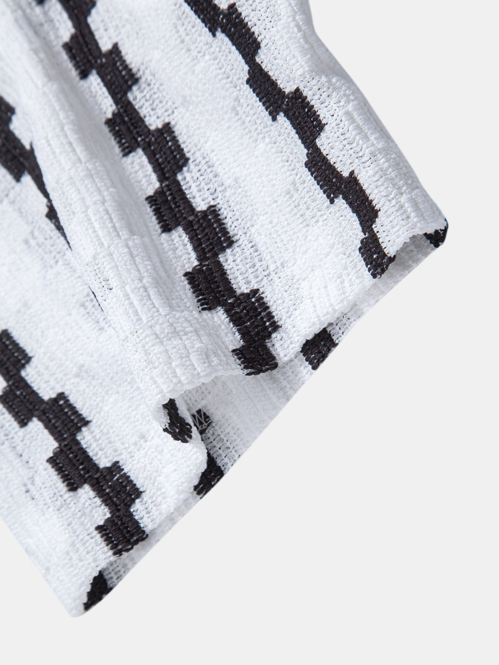 Conjunto Camisa Cuadros Jacquard Y Pantalón Recto Arrugado