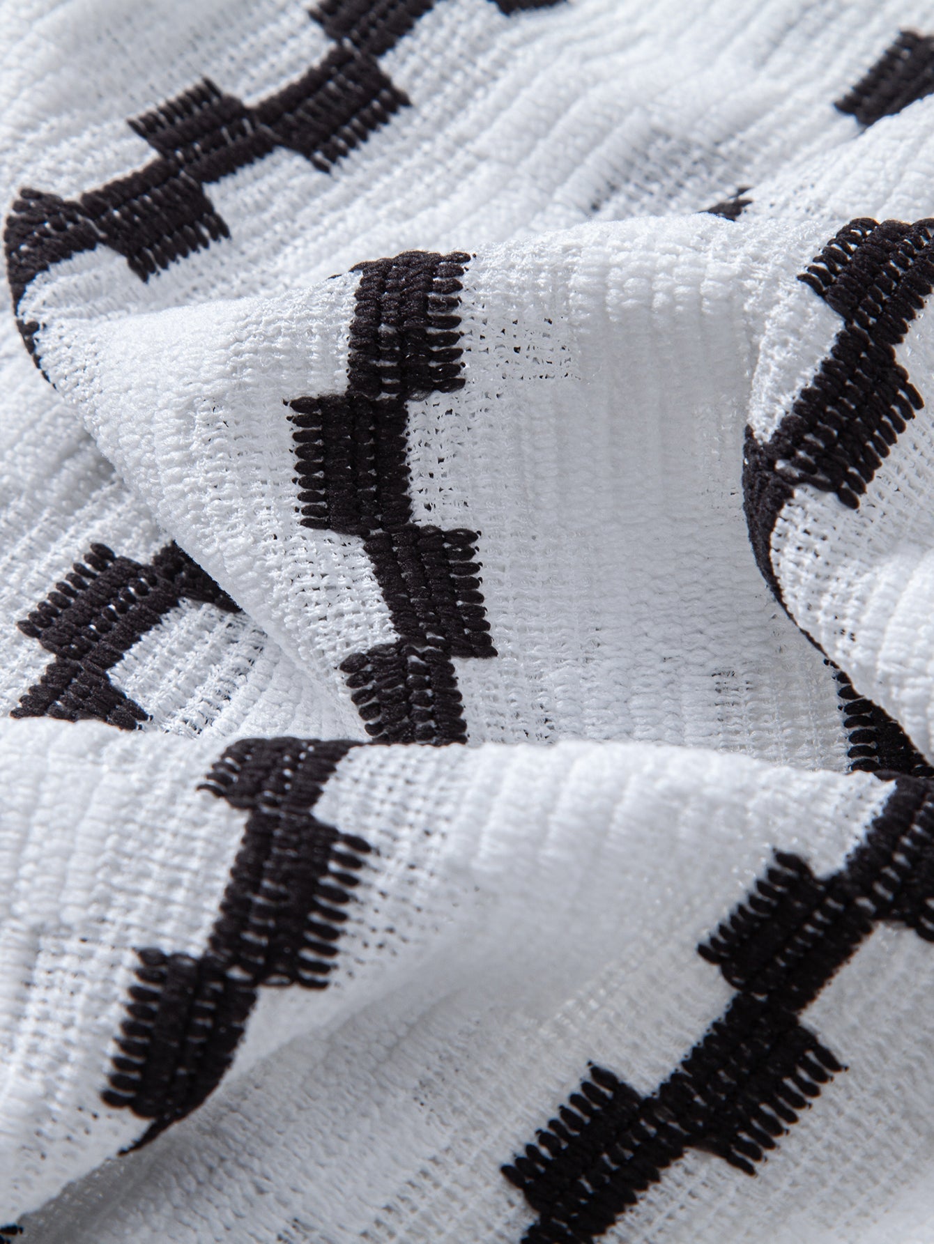 Conjunto Camisa Cuadros Jacquard y Pantalón Recto Lino