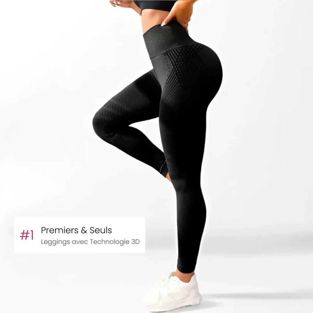 Antizellulitis 3D-Leggings mit leichter Kompression