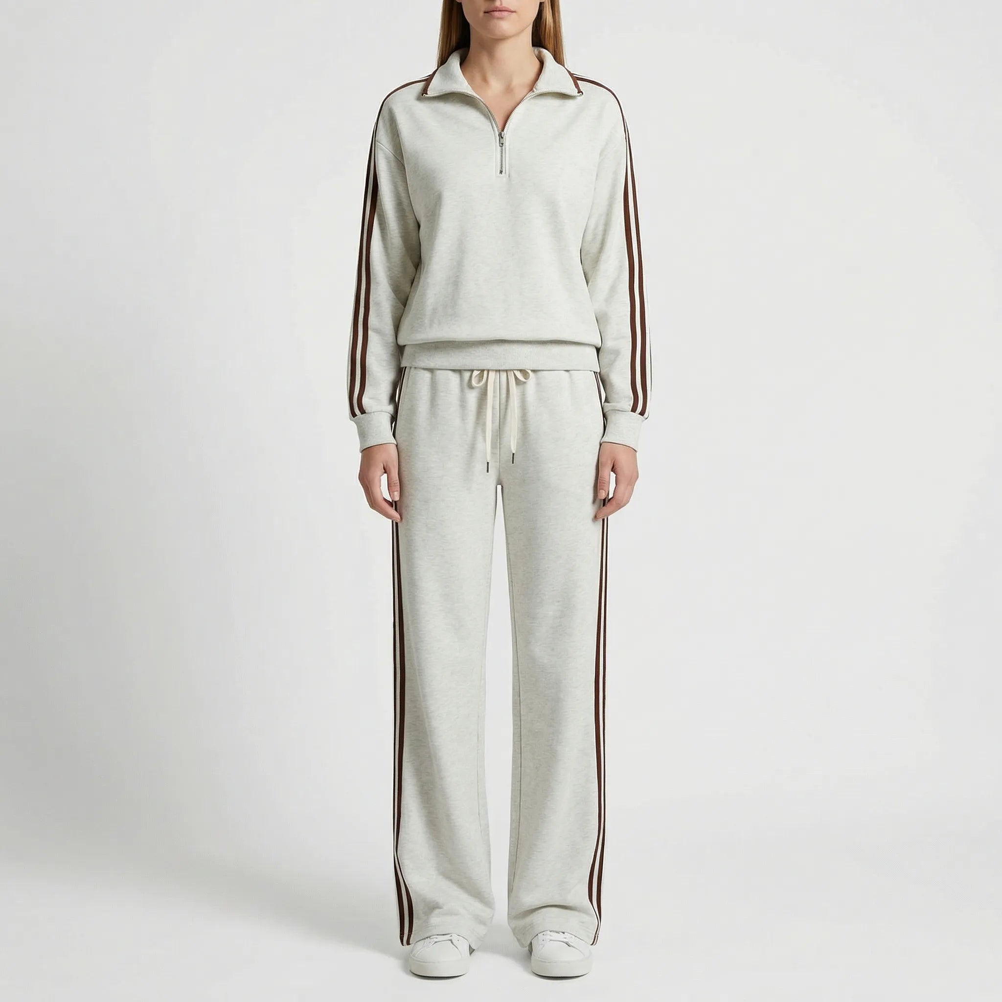 Chándal Mujer Dos Piezas con Sudadera Half Zip