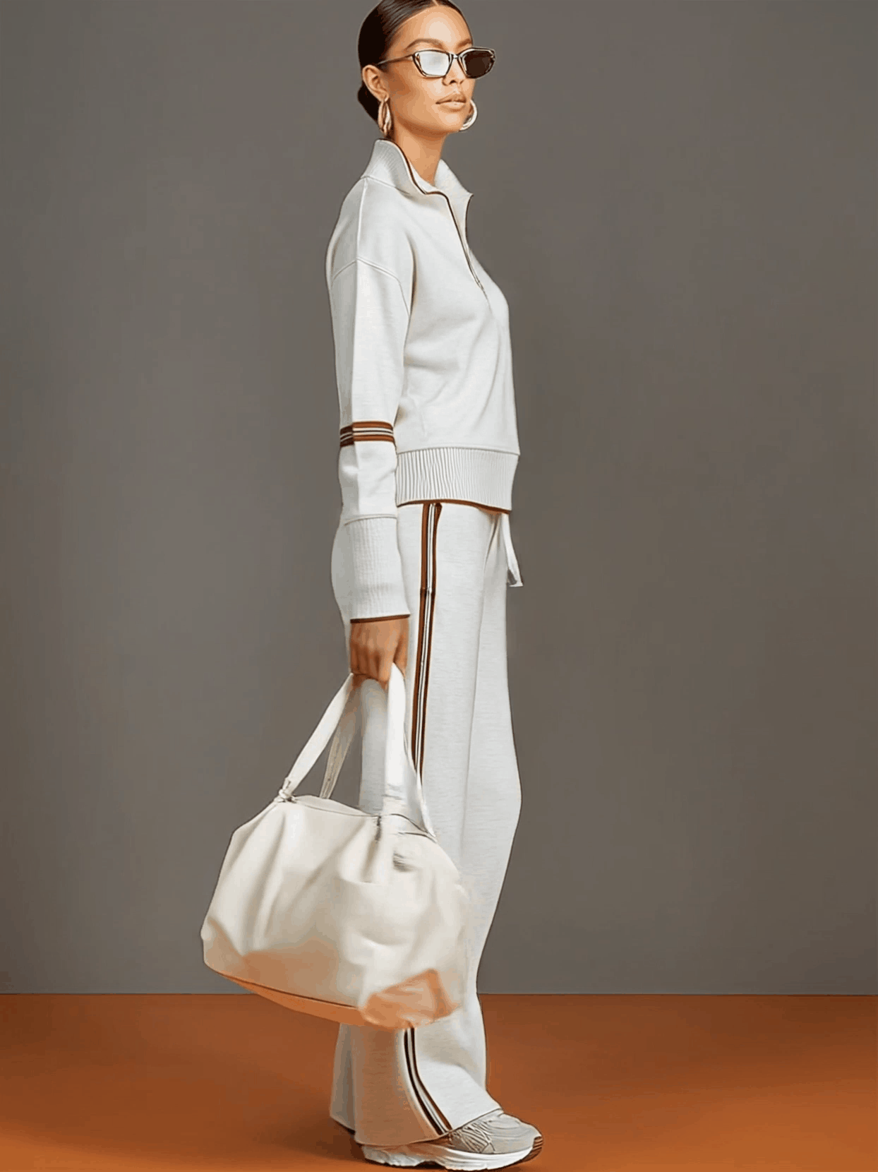 Chándal Mujer Dos Piezas con Sudadera Half Zip