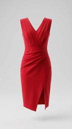 Vestido De Verano Elegante Con Escote En V