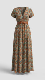 Vestido Maxi Bohemio Elegante de Viscosa Ligera