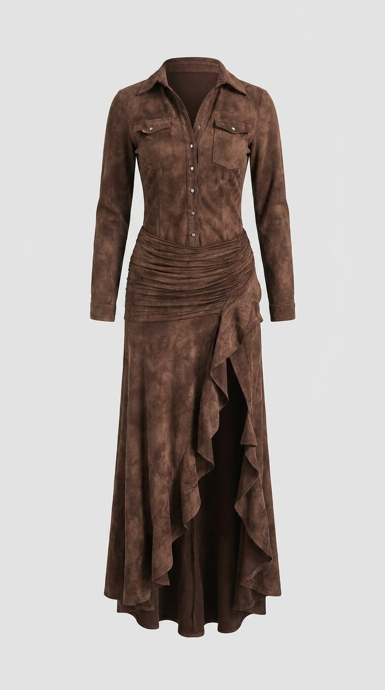 Robe longue élégante Adriana Style romantique